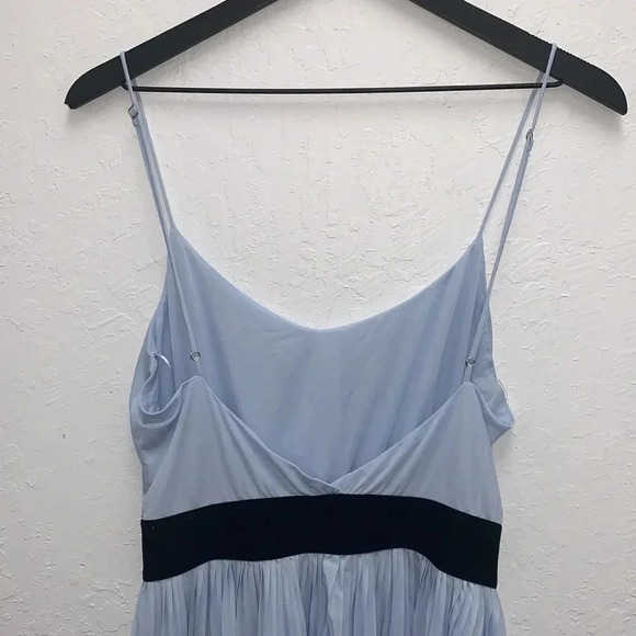 Zara Trafaluc Blue Pleated Midi Dress size Medium - Picture 5 of 7